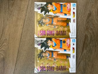 ⁠Lot of 2 NEW Bandai S.H. Figuarts Son Goku DAIMA Figures Sealed
