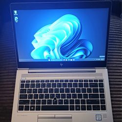 Slim Aluminum HP EliteBook Laptop Intel Core i5-8350u 16 GB RAM 256 GB SSD 1080P LCD Webcam Wi-Fi & Bluetooth Wireless Windows 11 Professional 
