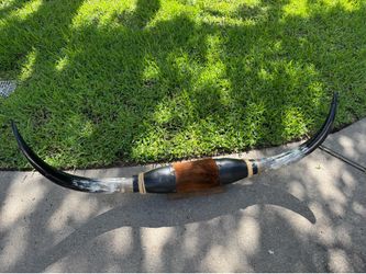 Texas Longhorns 5ft long horns cow decor western cowboy man cave decor