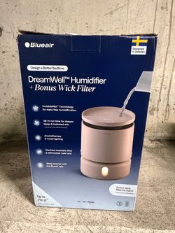 Blueair DreamWell Humidifier + Bonus Wick Filter — Never Used (Box Opened) — $120