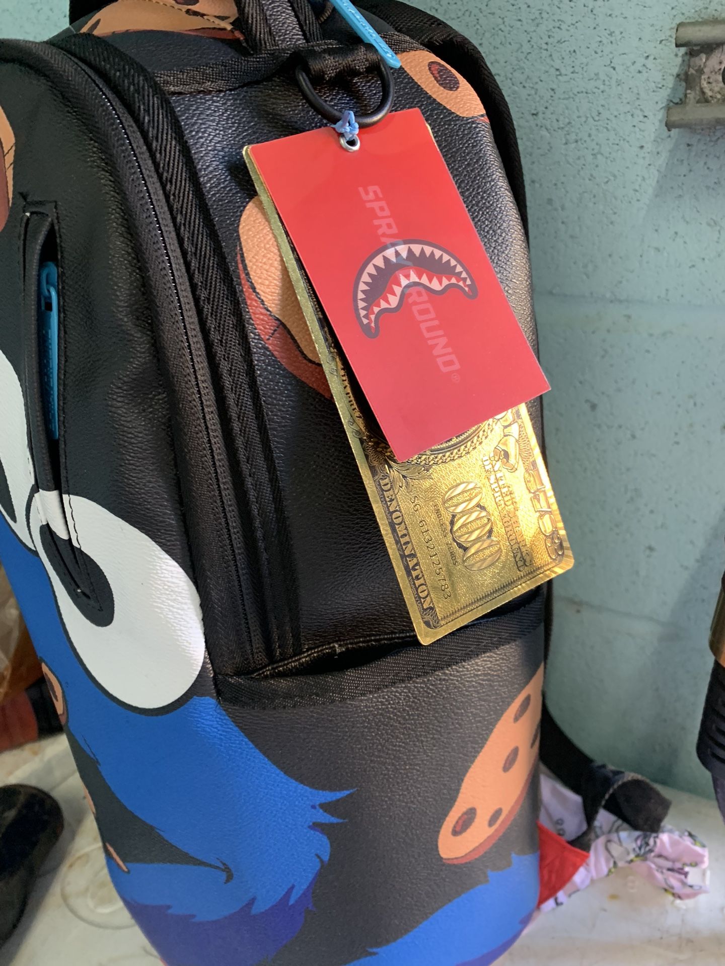 Spraygrounds Authentic CookieMonster Shark Bite Backpack