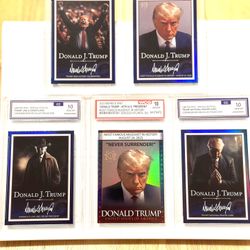 Holographic Donald Trump Trading Card Collection 