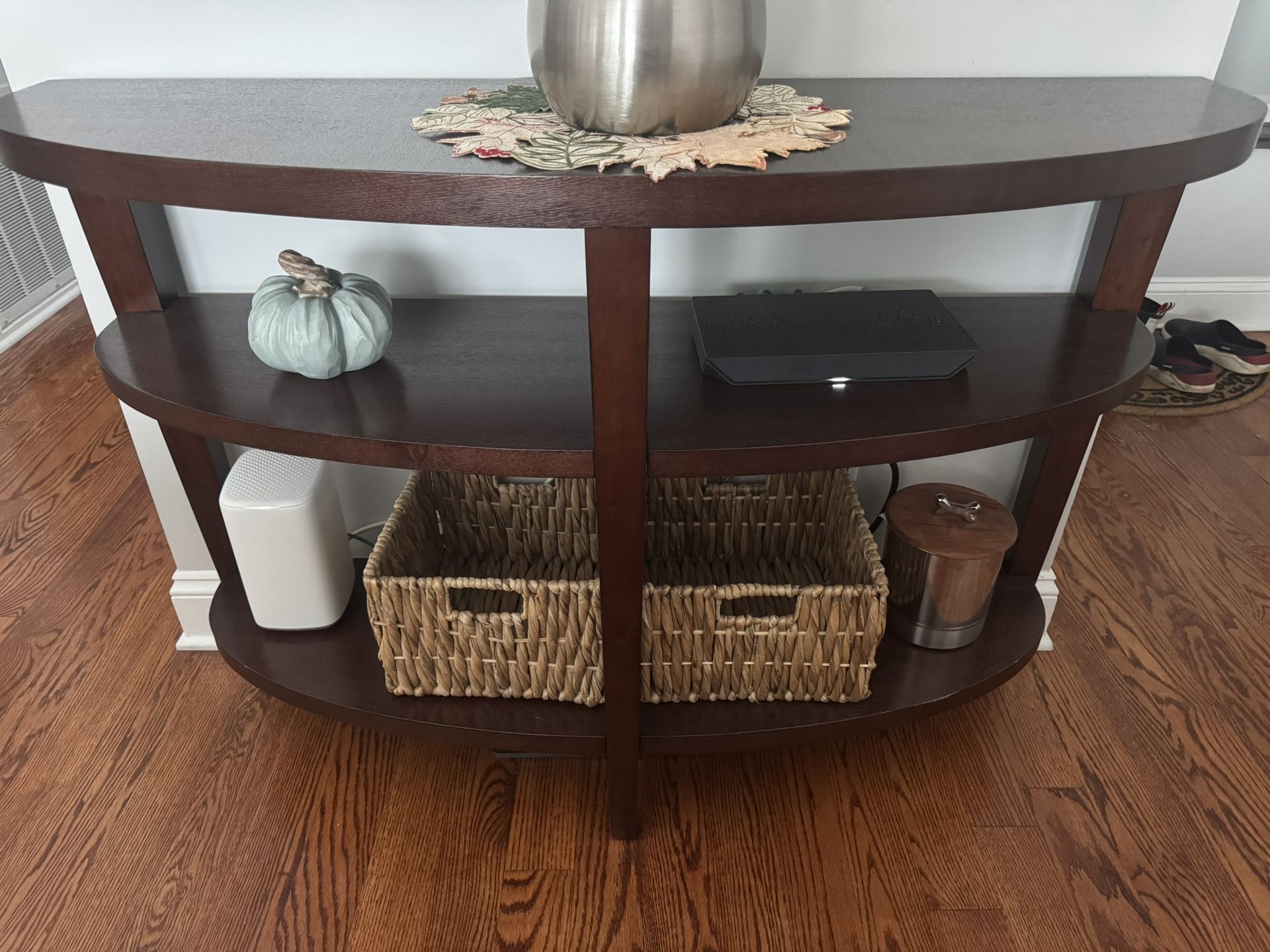 Crate & Barrel Console Table