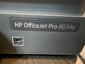 HP OfficeJet Pro 8034 — Excellent Condition — NEW INK — $95