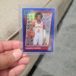 Sharife Cooper Rated Rookie Optic Donruss Blue Velocity Prizm Basketball Card