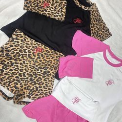 3 sets of leopard body sets