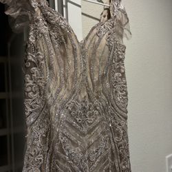 Nude Diamond Dress