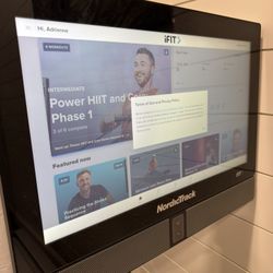 NordicTrack RW900 rowing machine with 22” HD touchscreen. 