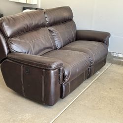 Leather sofa set