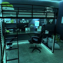 Full Size Bunk Bed With Desk 