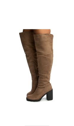 Taupe Suede Boots