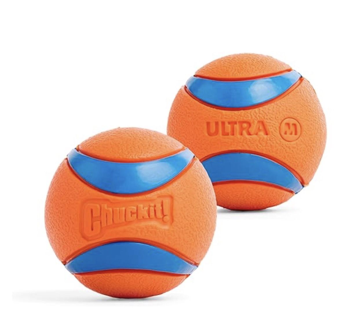 Chuckit Ultra Ball Dog Toy, Medium (2.5 Inch Diameter) Pack of 2 Brand New