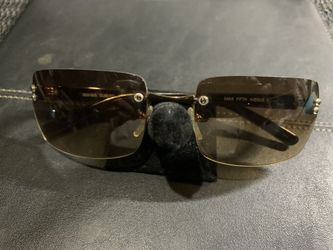 Vintage Saks Fifth Avenue Rectangular Tortoise Frame Sunglasses