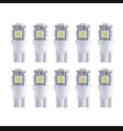 16PCs 12v 5SMD 5050 LED T10 194 192 168 interior licenses plates light lamp