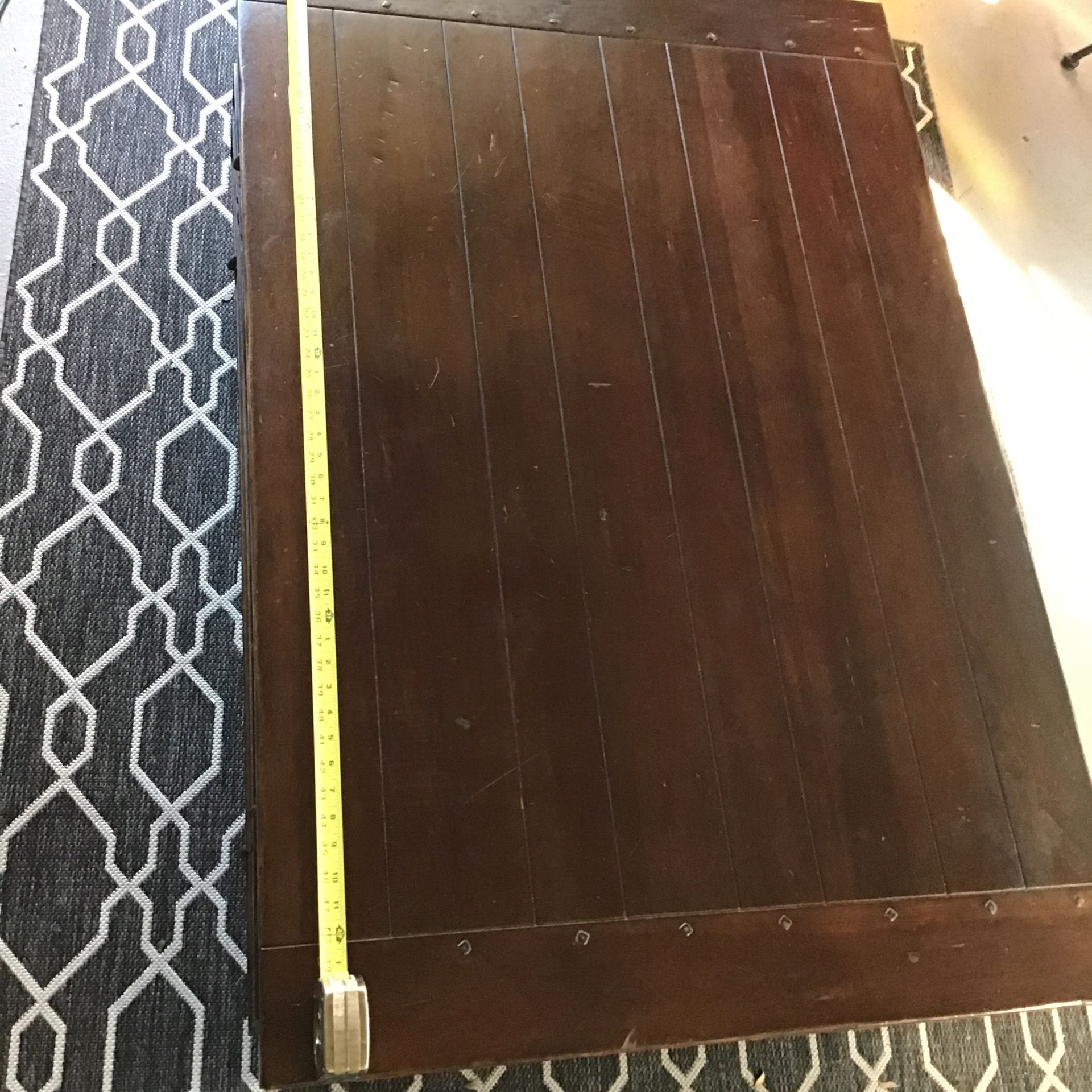 Large Beautiful South Cone Peru Coffee Table Old Style Real Wood 4 By 3 Large Art Drawer