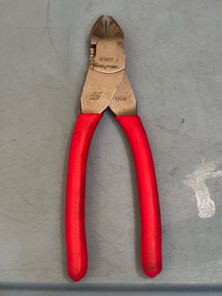 Snap-on Tools USA RED Soft Grip 7" Diagonal Cutter Pliers 87ACF