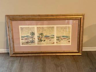 Framed Wall Picture Beach