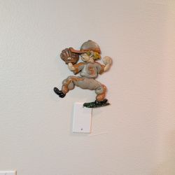 Vintage Baseball Wall Plaque