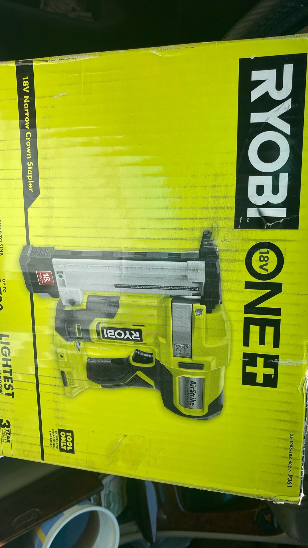 Ryobi 18ga 18V One +