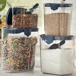 Princess House  Set  De 4 Recipiente hermético Nuevo 