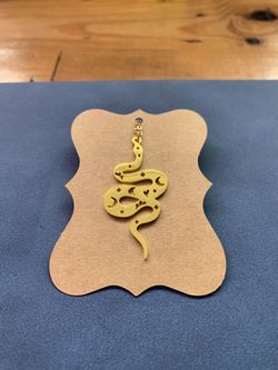 Golden Snake Necklace Jewelry 