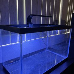 10 Gallon Aquarium Tank with LED Lighting 