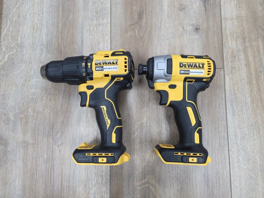 NEW DeWalt 20V Brushless Hammer Drill & Impact Driver Combo TOOLS ONLY