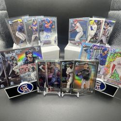 🔥 2025 Bowman Chrome Baseball Lot – 330+ 1st Chrome + Inserts, Refractors, Auto
