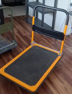 Flat bed hand cart dolly