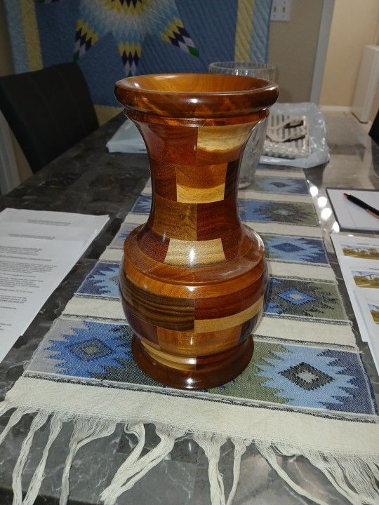 Wood Vase