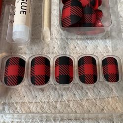 NEW Red Aspen Nail Dashes - Nana’s Nightgown - NIB