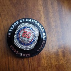 Washington Nationals 20 Year Anniversary Ring