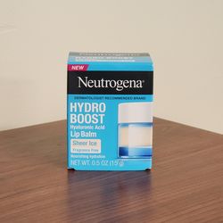 Neutrogena Hydro Boost Hyaluronic Acid Lip Balm – Sheer Ice (0.5 oz)