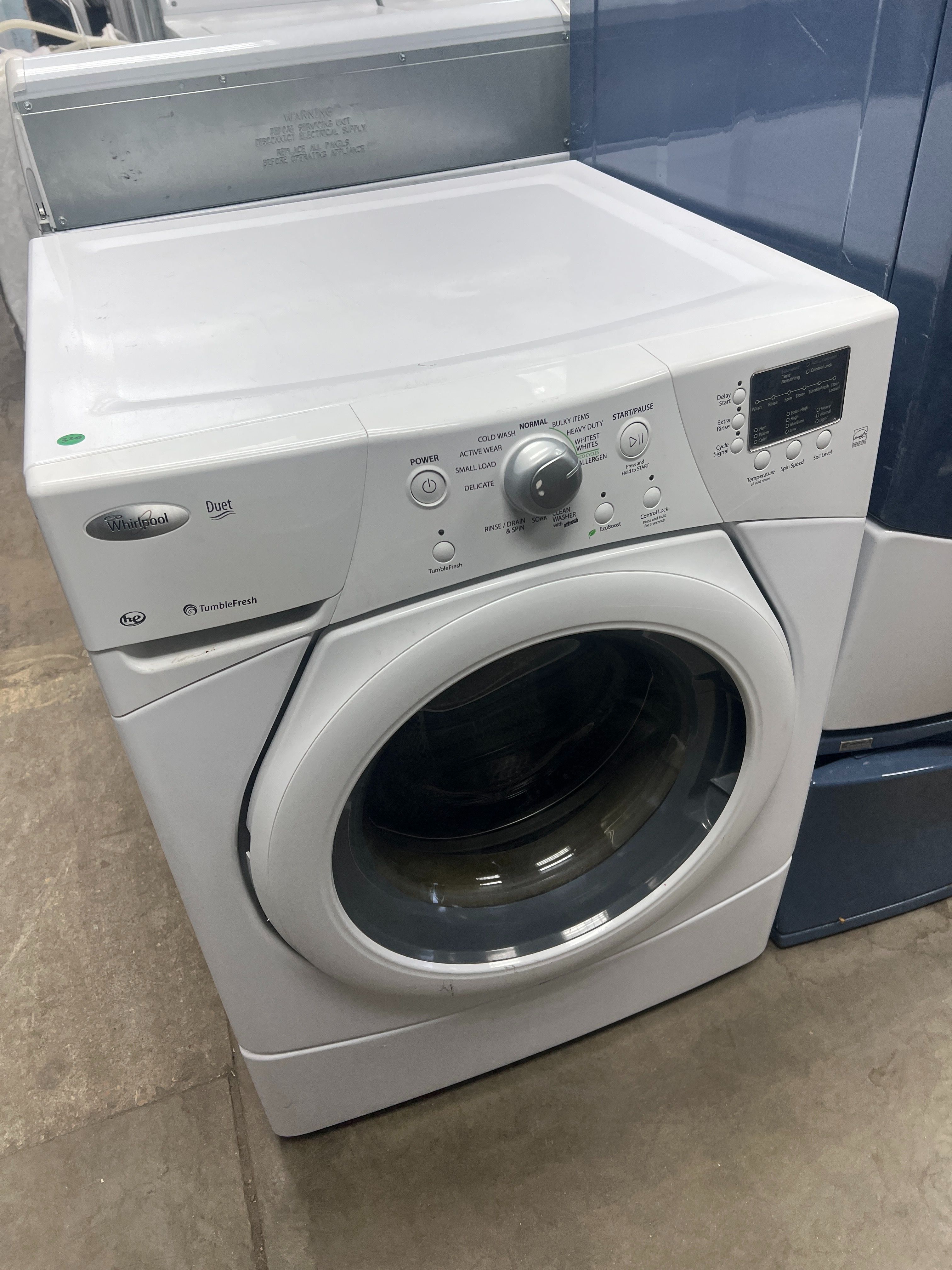 Whirlpool duet front loader washer -heavy duty