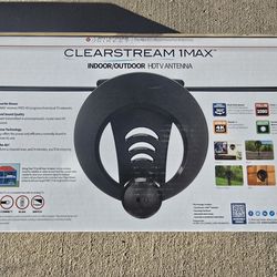Antennas Direct ClearStream 1MAX Indoor Outdoor HDTV Antenna, UHF VHF, Multi-Directional, 40+ Mile