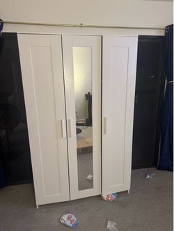 White IKEA Closet