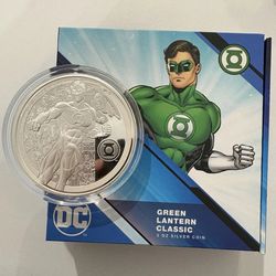 DC Comics Green Lantern 3oz silver .999 coin