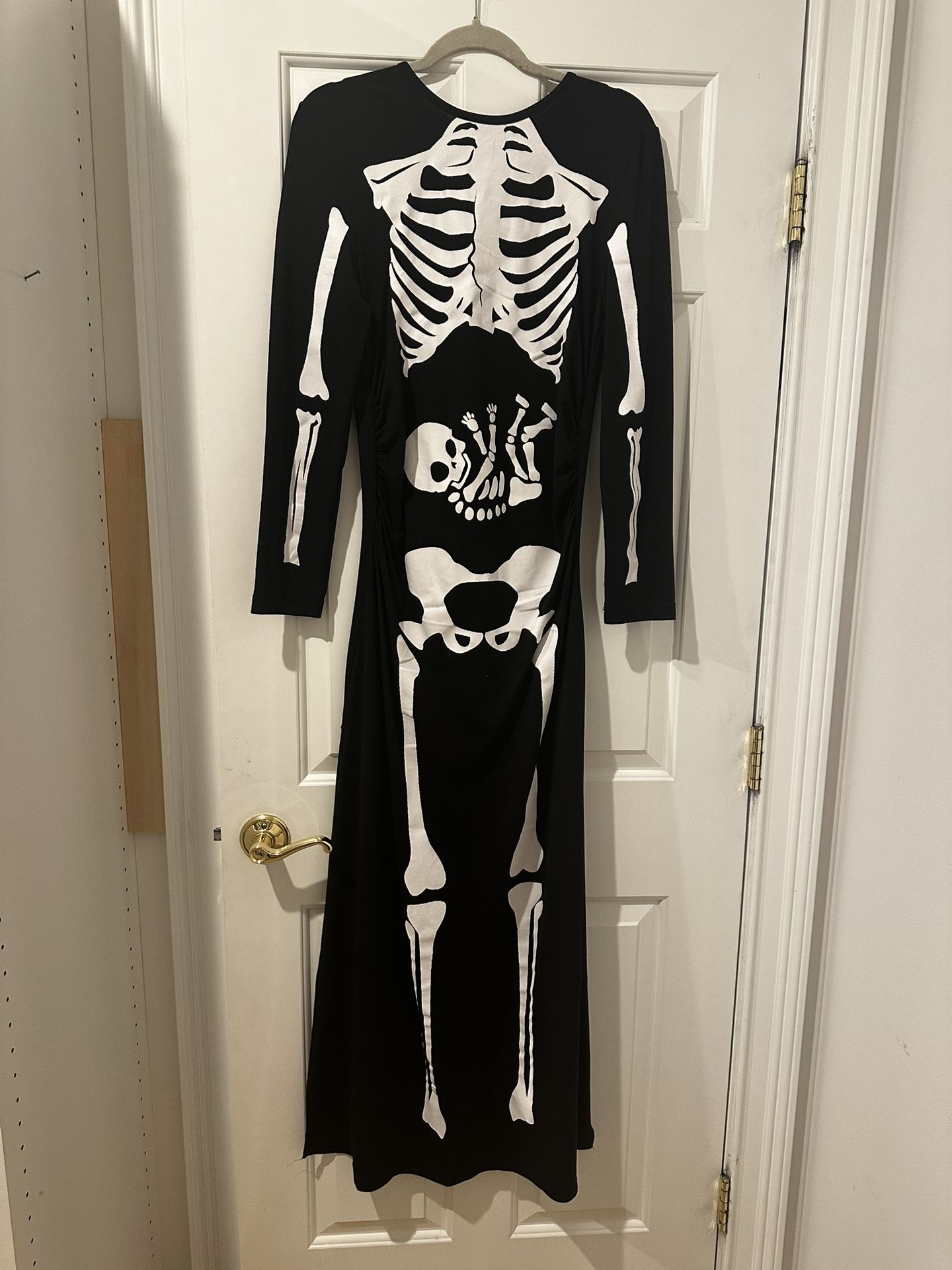 π Black Skeleton Maternity Halloween Dress β Size M β Worn Once