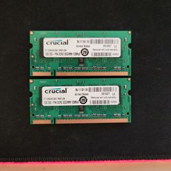 Crucial 1 GB DDR2 (PC2) 667 MHz SODIMM Laptop RAM Stick (Both For $8)