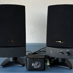 Cyber Acoustics CA-2022R Speakers And Power Supply Suitable For Any Device With 3.5mm Audio Output Jack