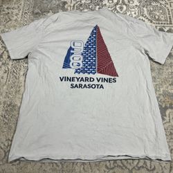 Vineyard Vines Sarasota Sailboat Tshirt Men’s Size L 