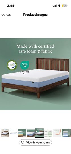 Zinus 8 inch cooling memory foam mattress, full size