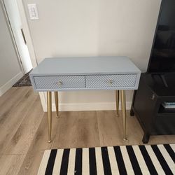 Grey Entry Table Desk Vanity 