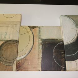 ABSTRACT CIRCLE ON CANVAS ART  (3)