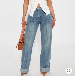 Cuffed jeans
