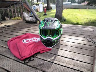 Kawasaki dirt bike helmet limited edition Troy Lee designs monster energy size M