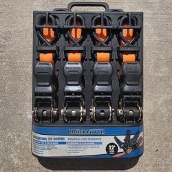 Workforce Ratcheting Tie Downs Set of 4 [Have 5 Sets In Stock]
