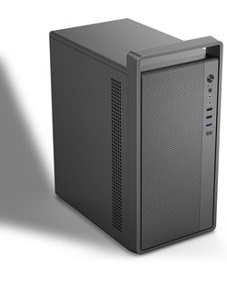 Micro-ATX PC Case with Handle | Portable PC Case Fits max 260mm GPU & ATX PSU