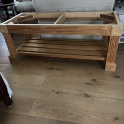 COCKTAIL TABLE~~CUSTOM MADE~~NO TOP