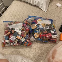 2 Galloon Bags Of Mini Brand And shopkin Littles